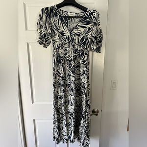 Ba&sh CALAS dress. - white and blue - M